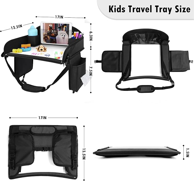 Kids Travel Tray for Toddler Car Seat, Lap Tray for Girl Activities - Image 6