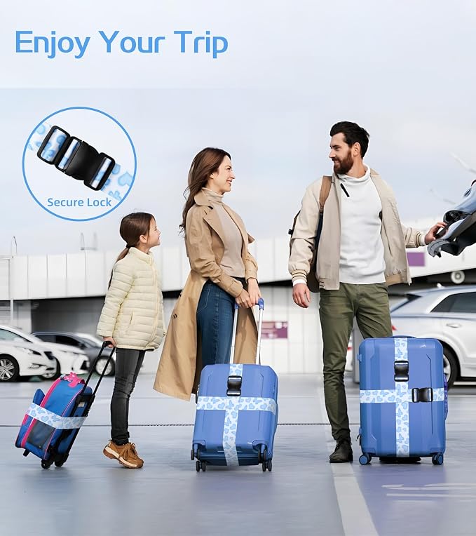 Luggage Straps for Suitcases Travel Belt Luggage Band Heavy Duty Traveling - Image 5