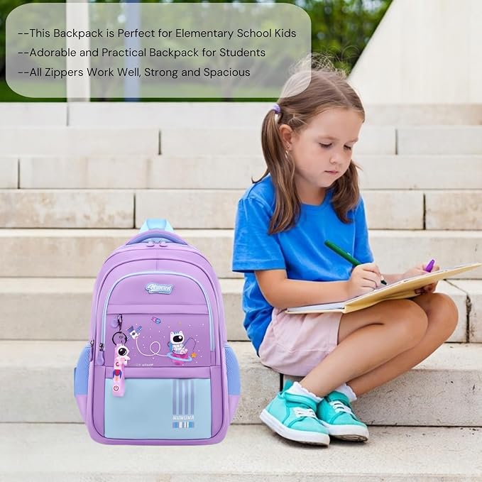 Astronaut-space Kids Backpack for Girls Elementary Middle School Backpack Book - Image 7