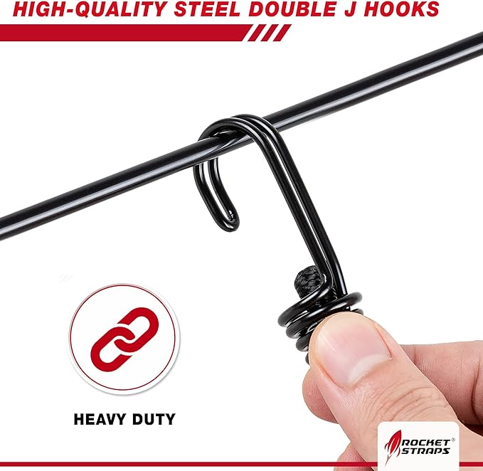 Rocket Straps - Ultimate Adjustable Outdoor Bungee Cord Assortment - Heavy Duty - Image 5
