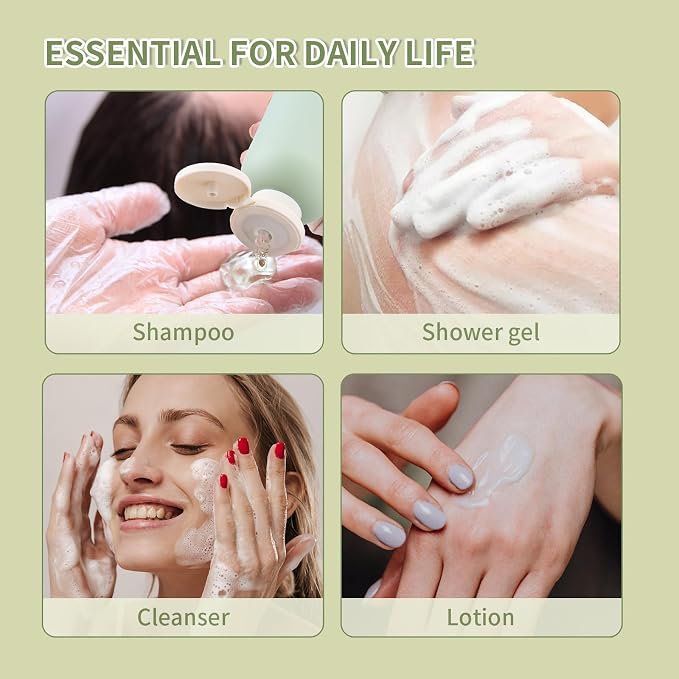 6.7oz Travel Shampoo Bottle, Empty Plastic Squeeze Bottles - Image 3