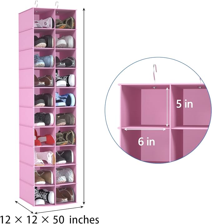 coastal rose Hanging Shoe Organizer - Image 3