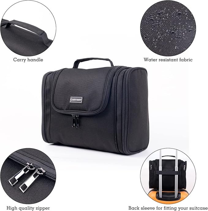Hanging Toiletry Bag For Women And Men Large Travel Cosmetic Makeup Bags - Image 4