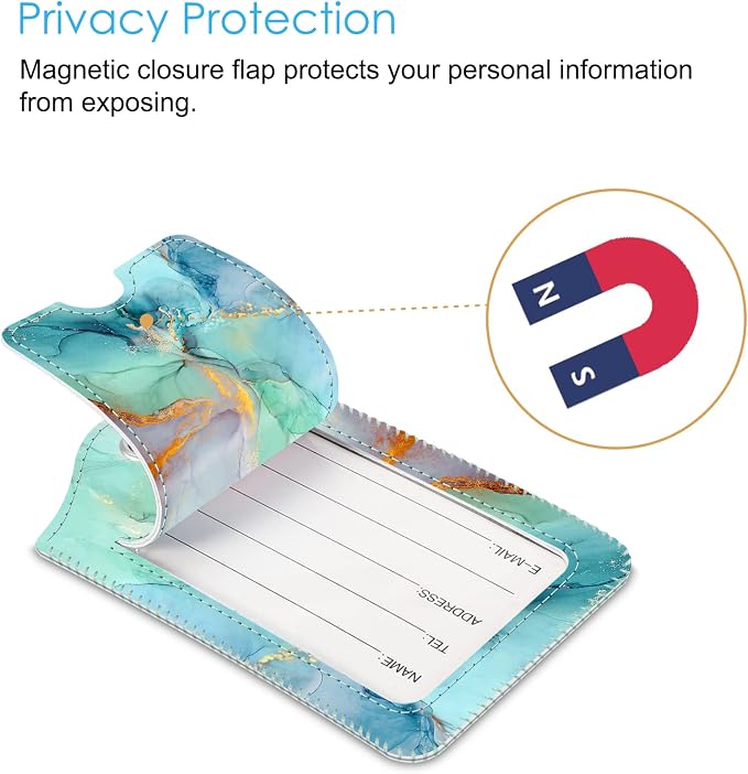 Fintie Luggage Tags, Privacy Cover ID Label - Image 3
