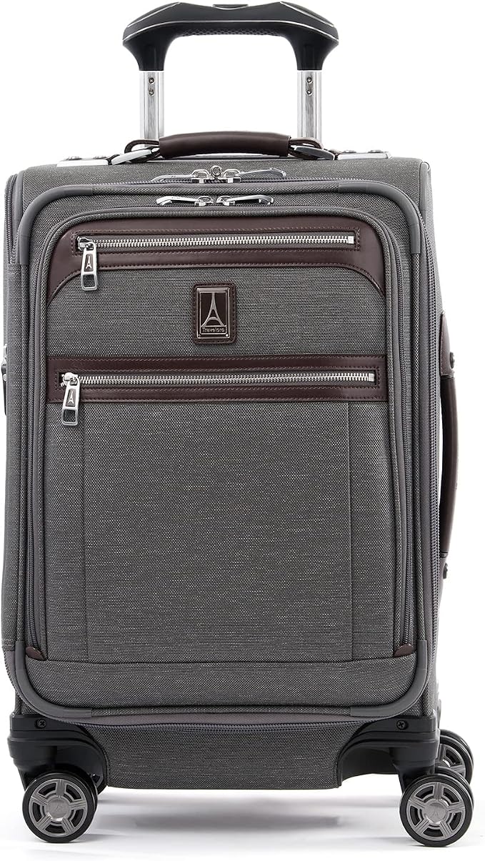 Travelpro Platinum Elite Softside Expandable Carry on Luggage, 8 Wheel Spinner by Travelpro