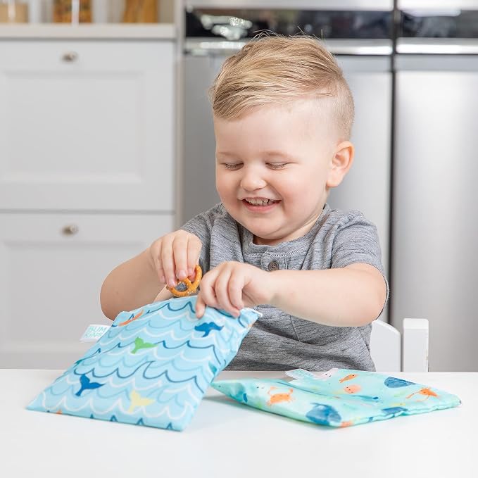 Bumkins Reusable Sandwich and Snack Bags, - Image 4