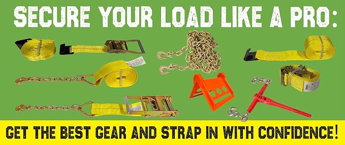 8 Pack Ratchet Strap 2" x 16' E Track Heavy-Duty Cargo Tie Downs 4400LBS - Image 6