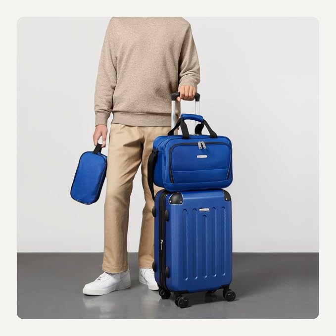 Amazon Basics 3-Piece Luggage Set, Including Carry-On Luggage, and 10" Compact - Image 3