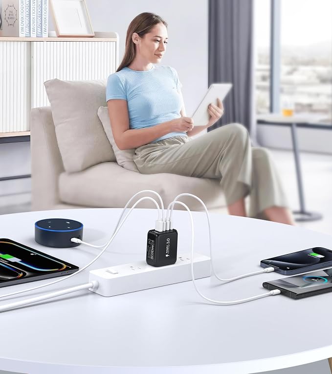 50W USB C Wall Charger Block, 5-Port C Charger Fast Charging Block PD Power - Image 7