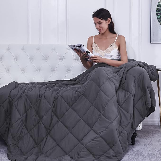 Weighted Blanket King Size 20lbs 88"x104" Cooling Breathable Heavy Blanket - Image 7