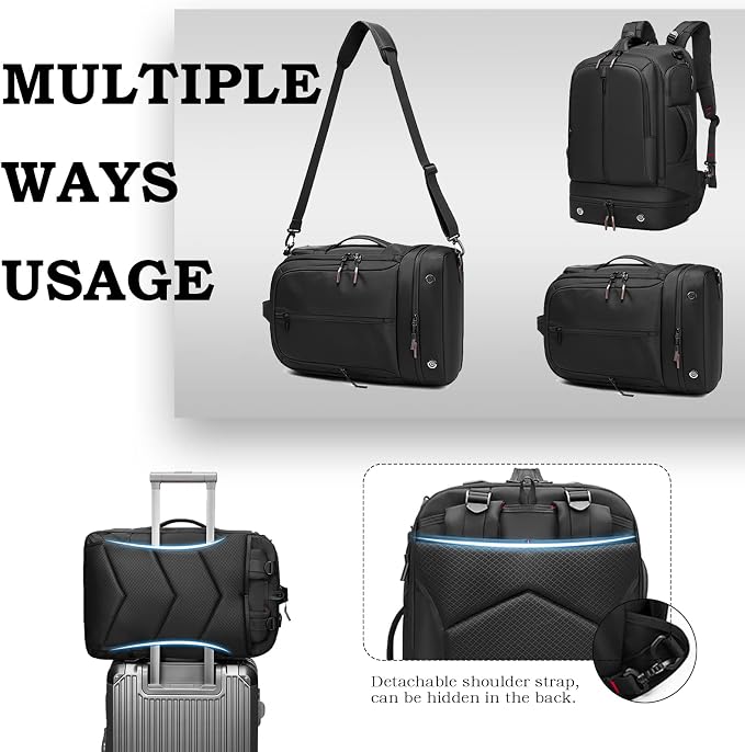 Somago Laptop Backpack Carry On Water Resistant Durable Daypack Backpack fits - Image 2