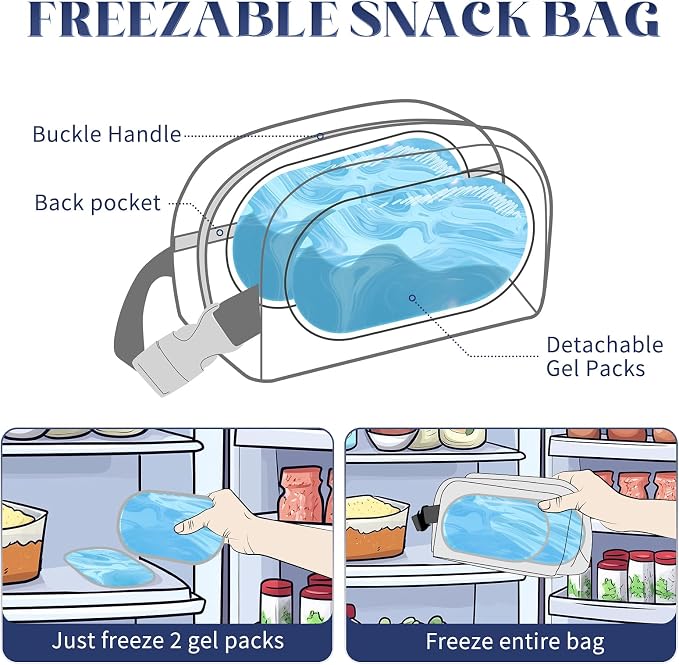 Cerbonny Small Cooler Bag Freezable Lunch Bag - Image 7