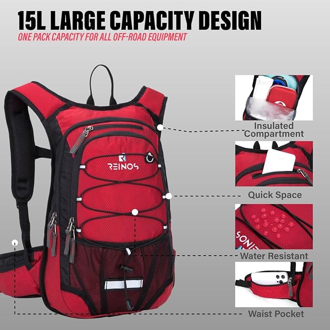 Hydration Pack Backpack with 3L Water Bladder - Image 2