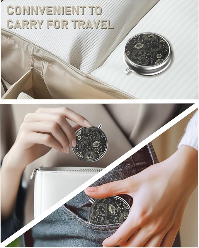 Pill Box, 3 Compartment Portable Travel Medicine Box - Image 7