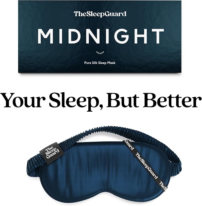 Pure Silk Sleep Mask Light Blocking Travel Essentials. Eye Masks - Image 6