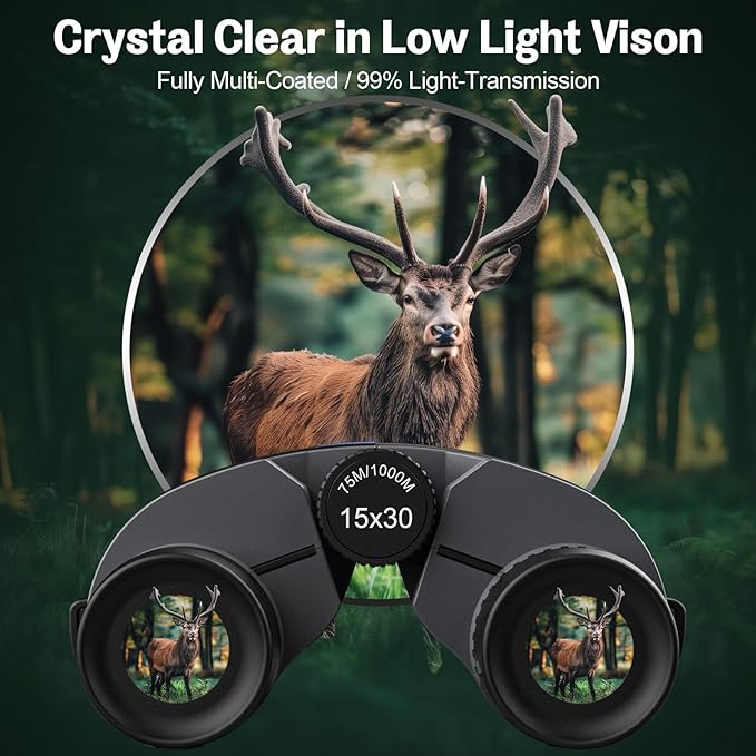 15x30 Compact Binoculars for Adults and Kids - Image 5