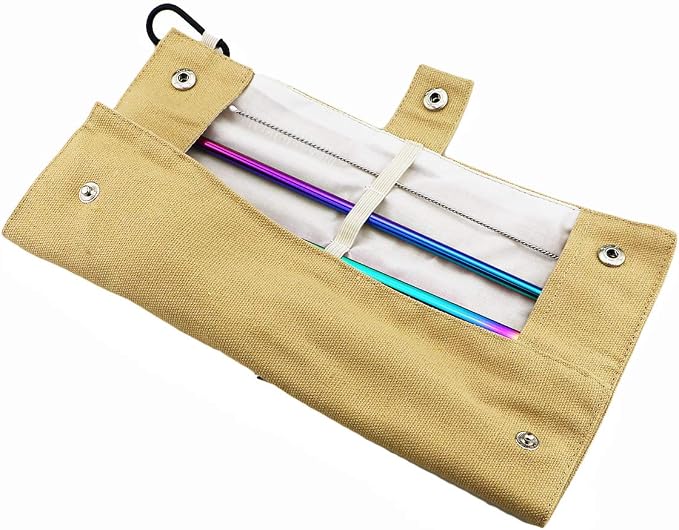 Gugrida Reusable Travel Utensils, 7 Piece Portable 304 Stainless Steel - Image 3