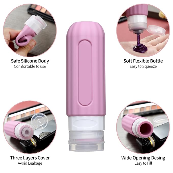 16 Pack Travel Bottles Set for Toiletries, Leakproof Travel Containers for - Image 2