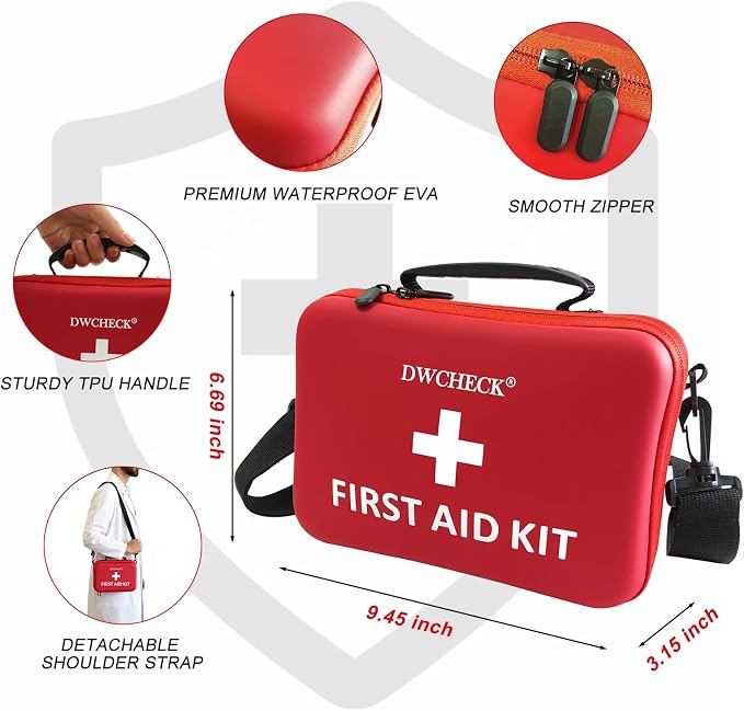 426 Piece Large First Aid Kit, Waterproof Compact Portable Hard Case Emergency - Image 3