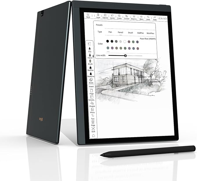 Bigme 10.3" Color E-Ink Read-Write Tablet, ePaper Note Taking Tablet at 5.5mm by LeaderofColorE-readerePaperTablet