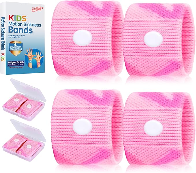 LYJEE Motion Sickness Bands for Kids, Travel Sickness Relief Wristbands by LYJEEMotionSicknessBands