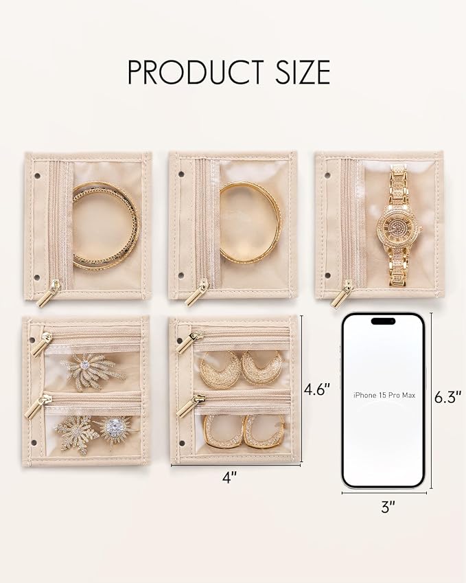 Vlando Jewelry Box for Girls Women, Display Portability Jewelry Storage for Gem - Image 4
