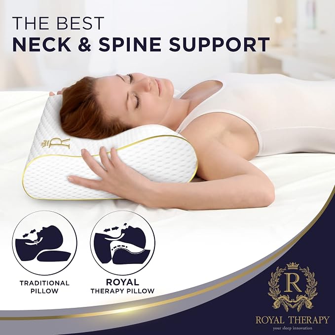 Royal Therapy King Memory Foam Pillow – Ergonomic Cervical Pillow - Image 4