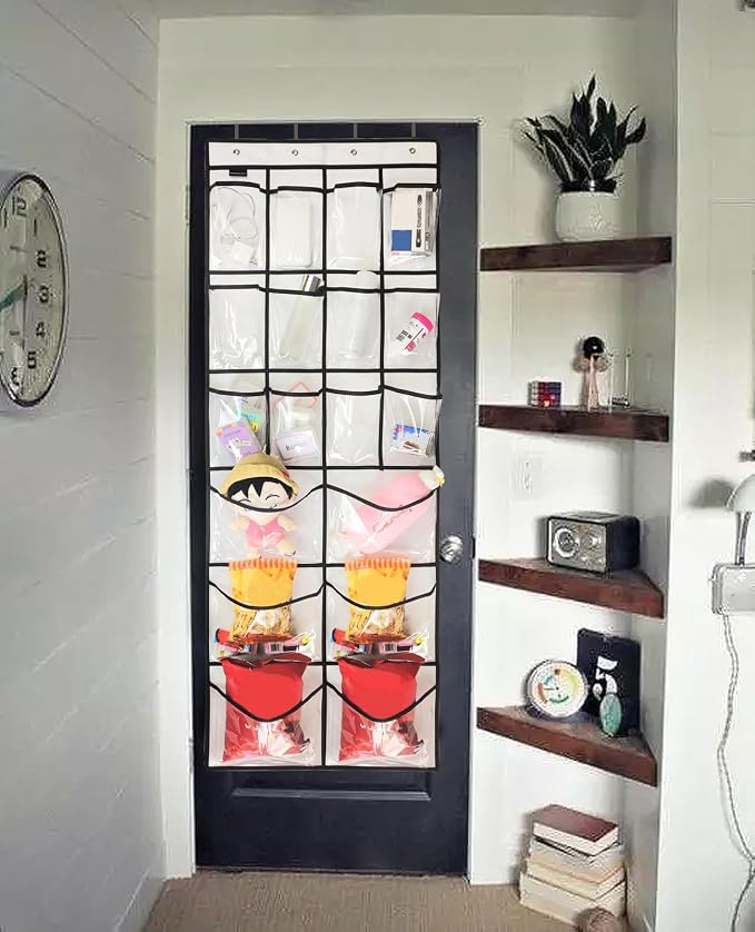 Extra Large Hanging Crystal Clear Over Door Shoe Organizers, Closet Shoe - Image 2