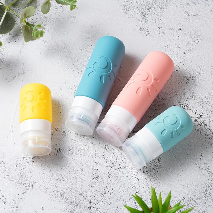 18 Pack travel Bottles for Toiletries, TSA Approved Silicone Travel Containers - Image 4