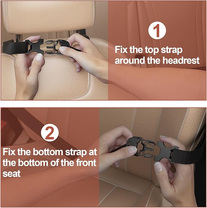 Backseat car Organizer with Touch Screen, Car Seat Back Organizers Storage - Image 6