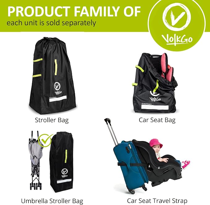 V VOLKGO Stroller Bag for Airplane, Large Cover for Airtravel, Jogger & - Image 7