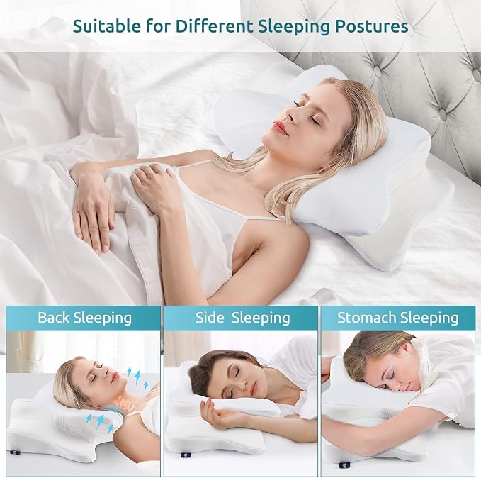 DONAMA Cervical Pillow for Neck and Shoulder, Contour Memory Foam Pillow - Image 4