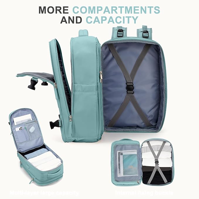 coowoz Large Travel Backpack For Women Men, Carry On Backpack, Hiking Backpack - Image 3