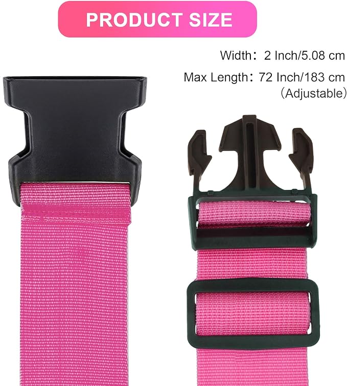 Luggage Straps for Suitcases TSA Approved, Travel Belt Suitcase Belt, Suitcase - Image 3