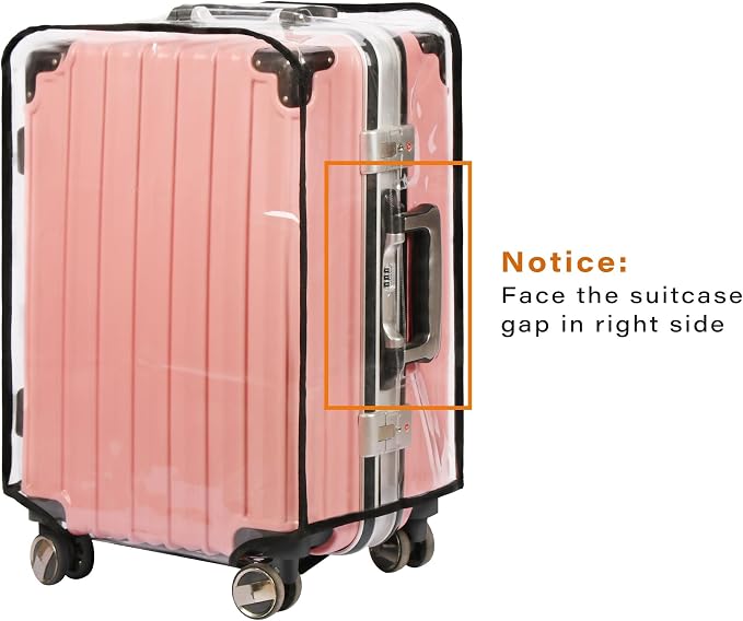 3PCS Clear PVC Suitcase Cover Protectors Transparent Luggage Covers Waterproof - Image 4