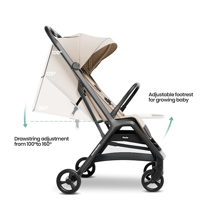 MAMA & BABY Packa Compact Travel Stroller – Lightweight, One-Hand Auto Folding - Image 3