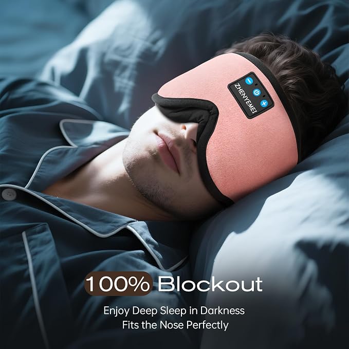 3D Sleep Mask with Bluetooth Headphones, Sleeping Headphones - Image 3