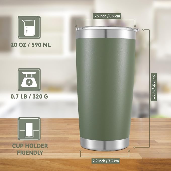 20 oz Tumblers Bulk Stainless Steel Tumbler - Image 5