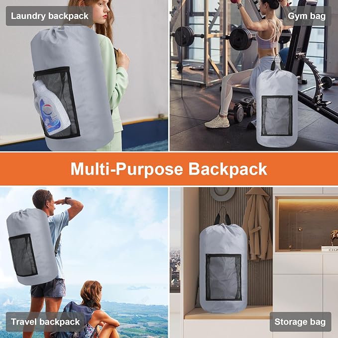 Laundry Bag Backpack Durable Laundry Bag - Image 7