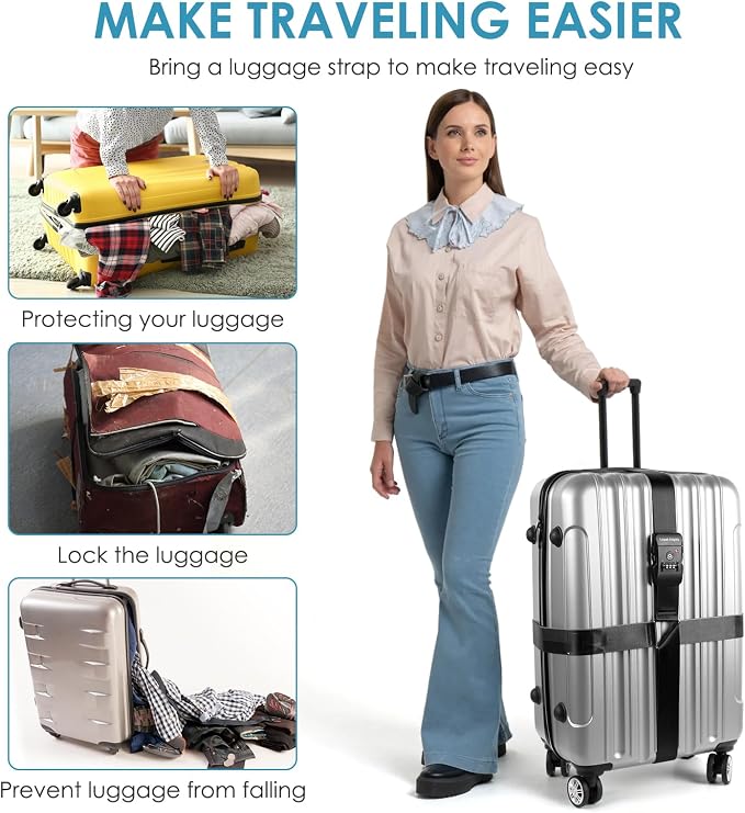 Travel Inspira Luggage Straps for Suitcases - Image 6