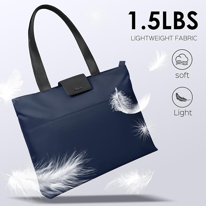 SIMTOP Tote Bag for Women with Magnetic Pocket Water Resistant Polyester 16.2" - Image 8