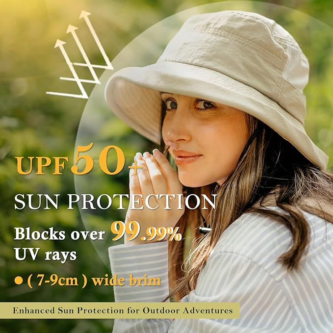 TOP-EX XL/XXL Women’s Wide Brim Bucket Sun Hat - Image 2