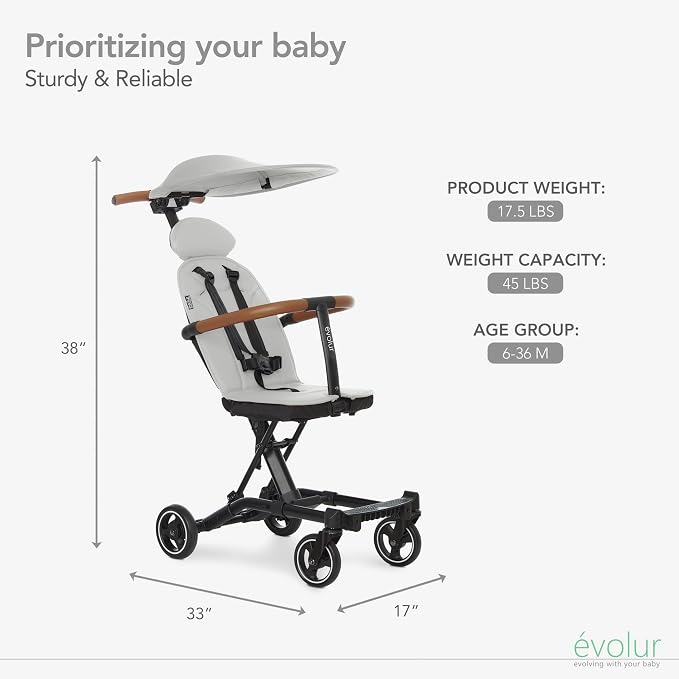 Evolur Cruise Rider Stroller - Image 3