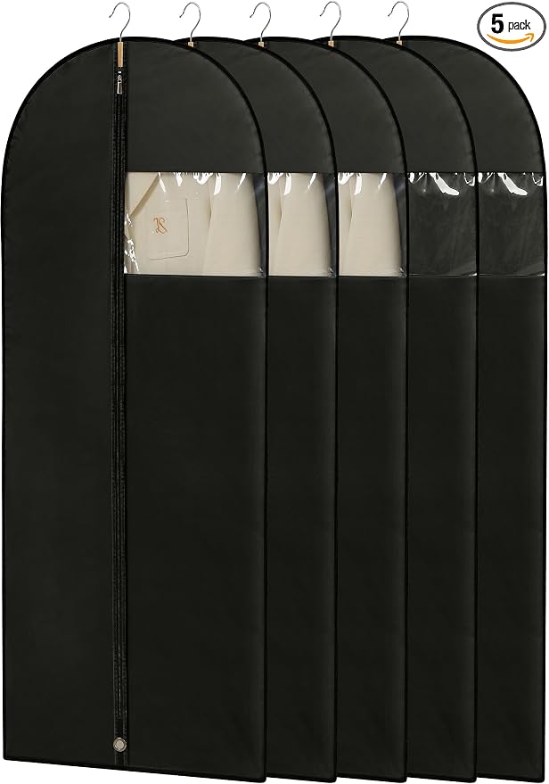 Dress Bags for Gowns, Dress Garment Bag, Uniforms（5 Packs） by Perber