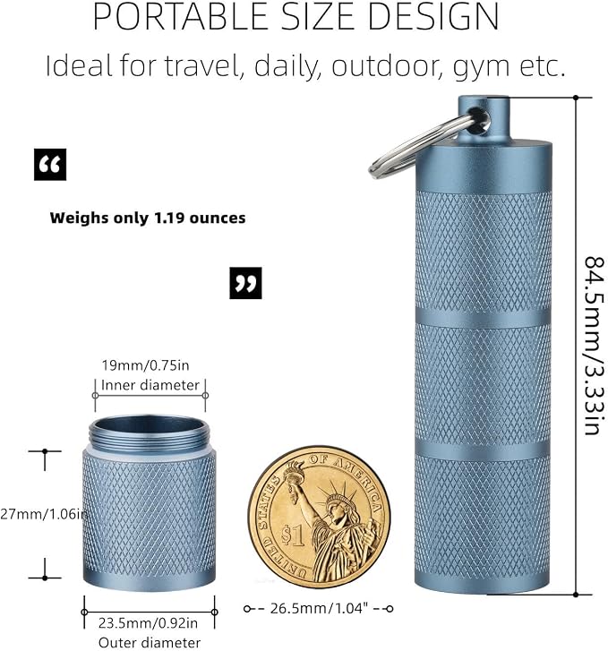 Waterproof Keychain Pill Holder - Image 3