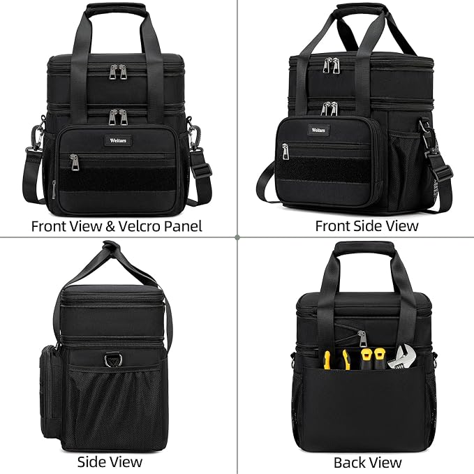 Weitars Lunch Box for Men Women Dual Compartment Lunch Box Heavy Duty Large - Image 8