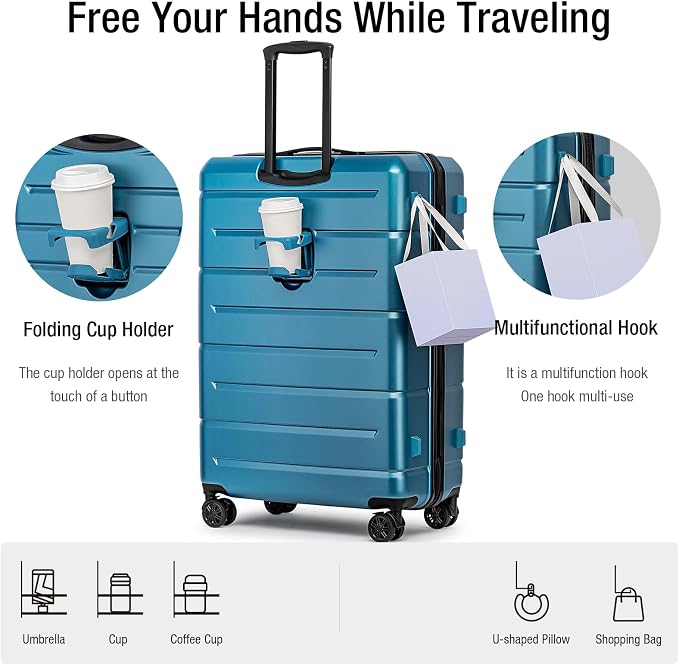 KYME Suitcases with Wheels Hardshell 30 Inch Luggage TSA Approved Large Checked - Image 2
