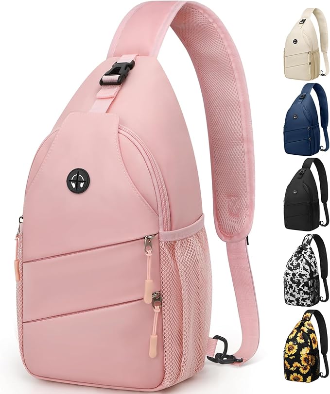 Crossbody Bags for Women Men Trendy Sling Bag Bakpack Casual Chest Bag by Pritent