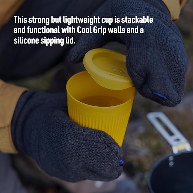 Sea to Summit Passage 12 Ounce Camp Cup, Arrowwood Yellow - Image 2