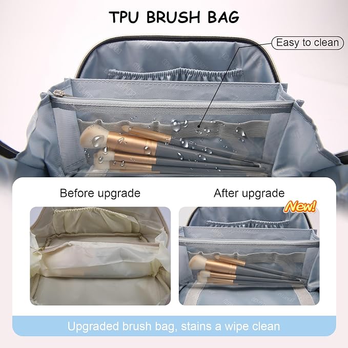 Travel Makeup Bag Cosmetic Bags - Image 2